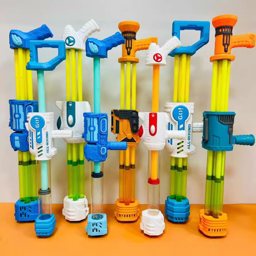 Summer extra-large Gatling pull-out water cannon, a perfect tool for rafting water fights, children's street water gun toys wholesale