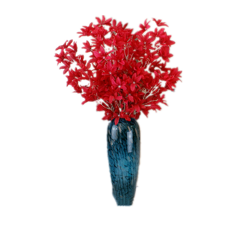 加密长枝/文心兰仿真花/跳舞兰白底实物图