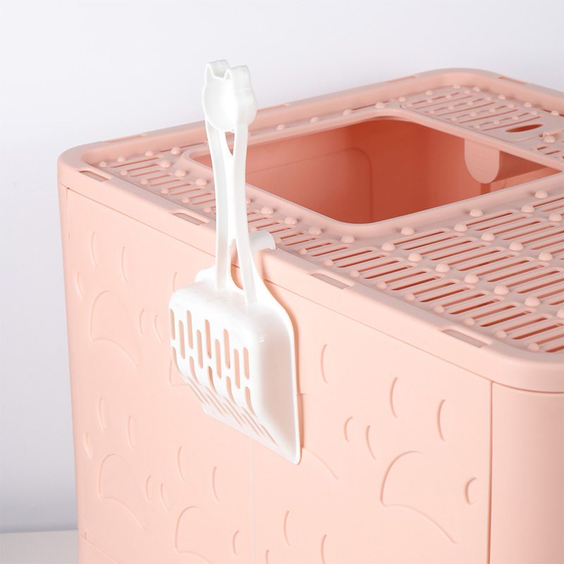Fully enclosed folding cat litter box, extra-large cat toilet, anti-splash drawer-type deodorizing cat litter box, cat supplies Specification image
