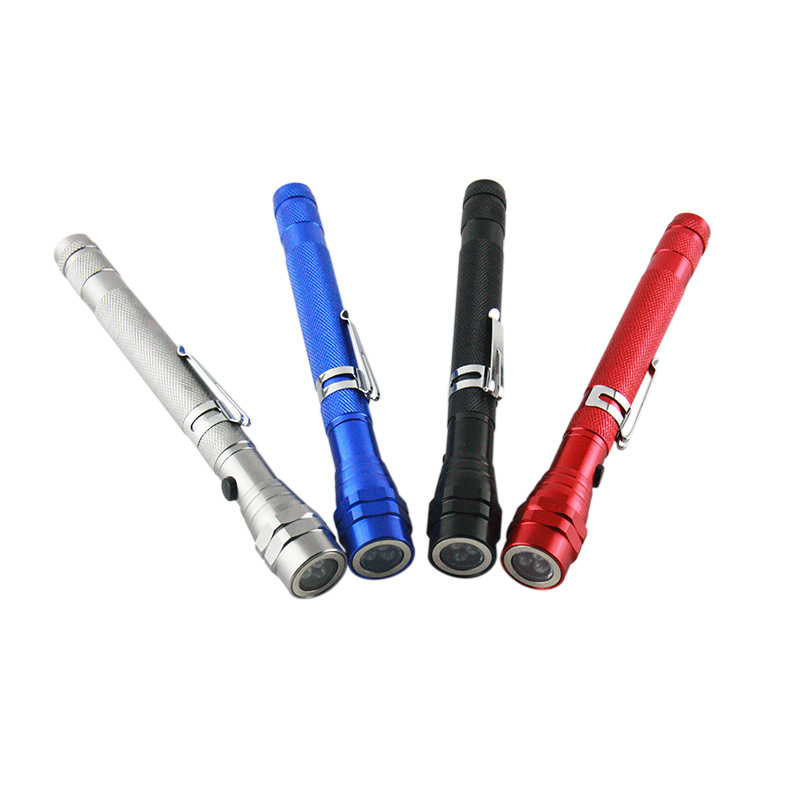 3LED car telescopic flashlight, antenna light, tool light, stretch picker, car repair flashlight, head and tail dual magnets Specification image