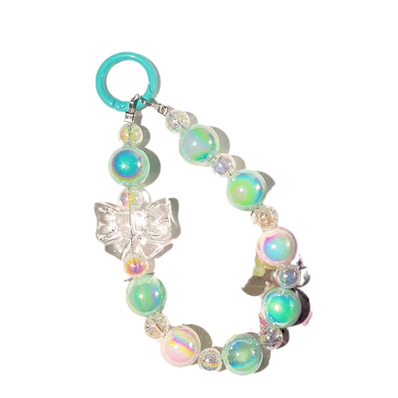 Colorful Shell Candy Color Wings Love Beaded Mobile Phone Chain Handbag Jewelry Pendant Key Pendant Item Picture