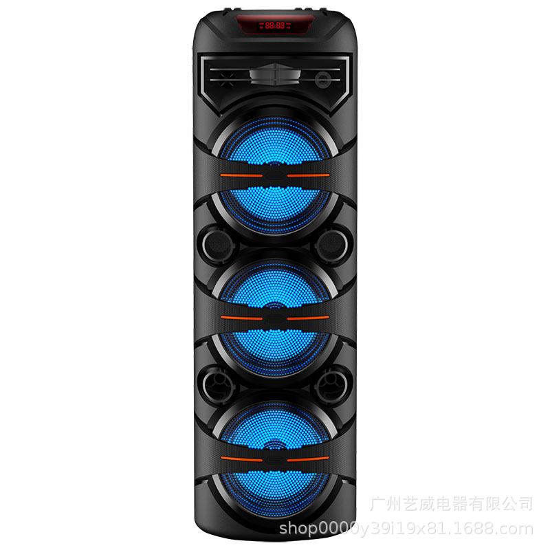 ZQS8302无线麦克风广场舞蓝牙音响移动便携式大功率蓝牙音箱产品图