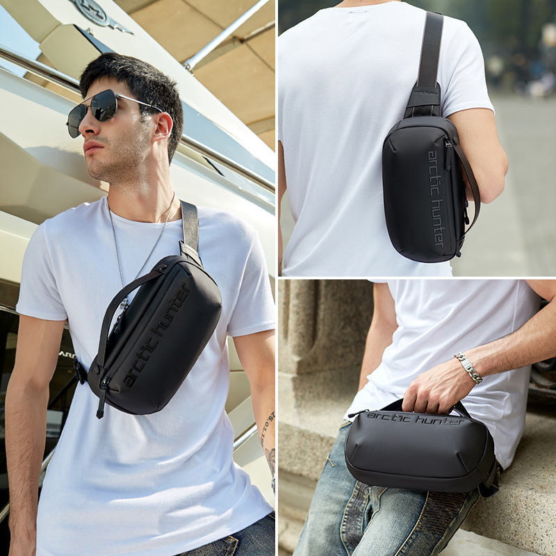 2021 New Crossbody Bag For Men Europe And The United States Trend Shoulder Bag Leisure Function Fashion Waterproof Chest Bag For Men Application Scenario