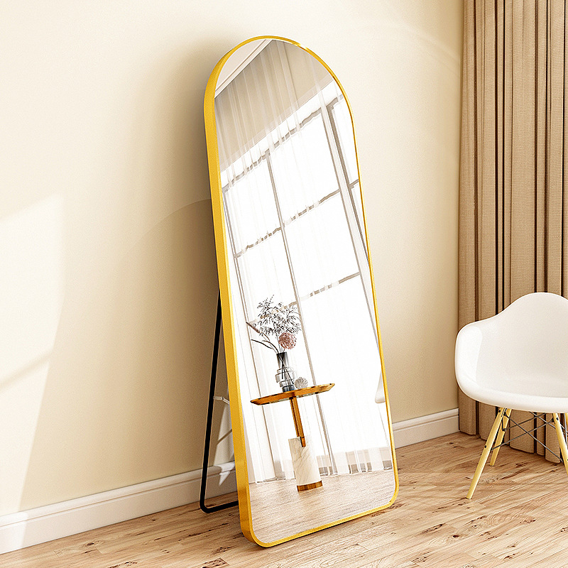 Full-Body Dressing Mirror Home Girls Bedroom Makeup Wall Hanging Small Wall Hanging Vertical Fitting Floor Mirror Ins Wind Specification drawing