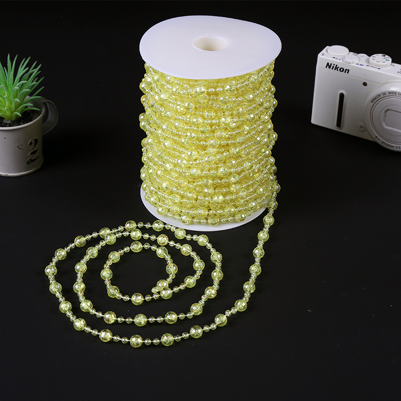 8+4mm Earth Chain transparent AB color plastic bead bead children's doll toy necklace DIY headwear accessories Application Scenario