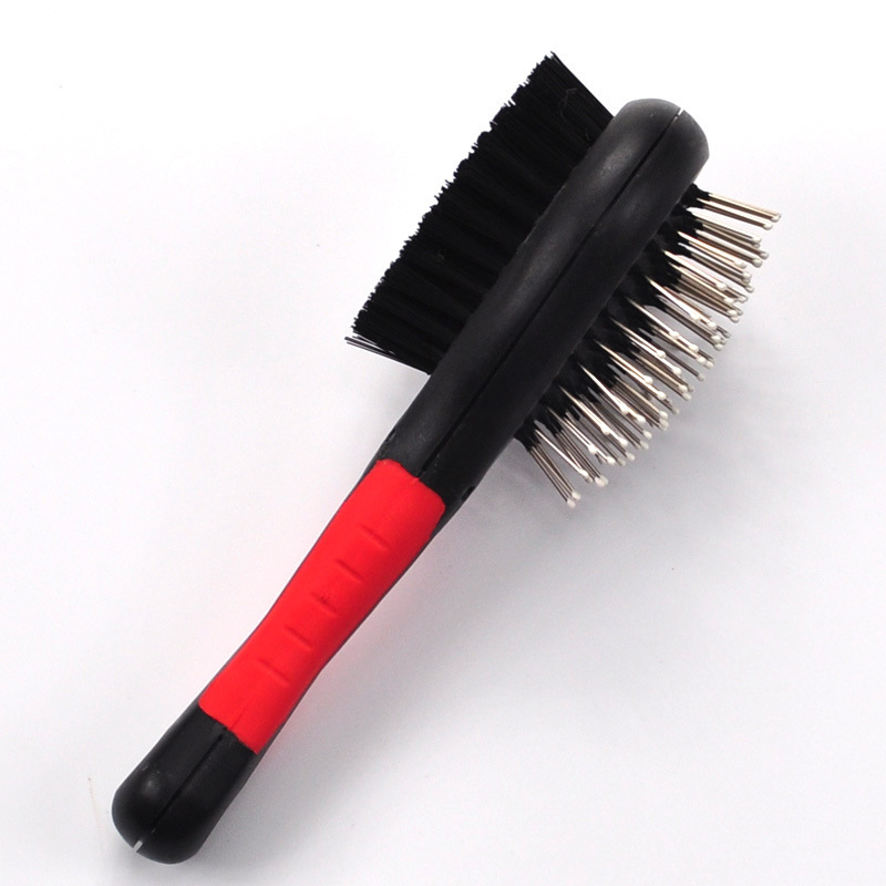 Double-sided pet comb, dog needle comb, grooming comb, knot comb, hair removal, bathing comb, dog supplies Item Picture