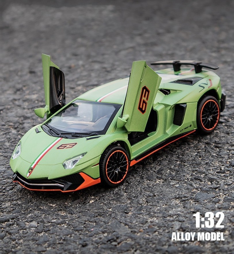 1；32兰博LP780合金车模型仿真跑车赛车男孩儿童玩具收藏摆件批发详情1
