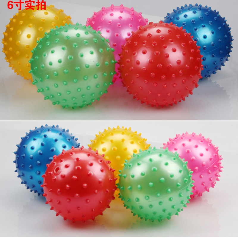 厂家直销10-45厘米 小龙球红黄蓝绿粉色球 健身韵律操球按摩球
