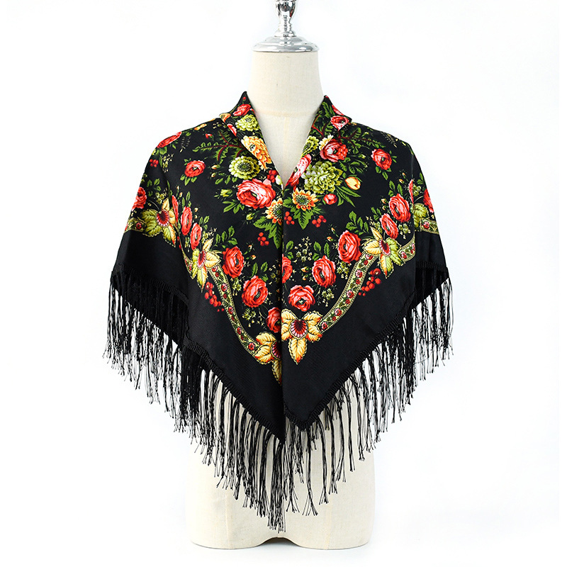 围巾/丝巾女长款百搭/穆斯林头巾/薄羊绒围巾/丝巾女长款时尚白底实物图