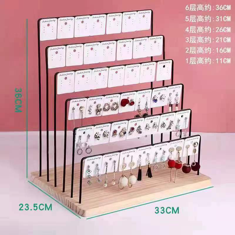 耳环铁架首饰展示架摆件铁艺立式创意项链手镯饰品耳钉收纳架子