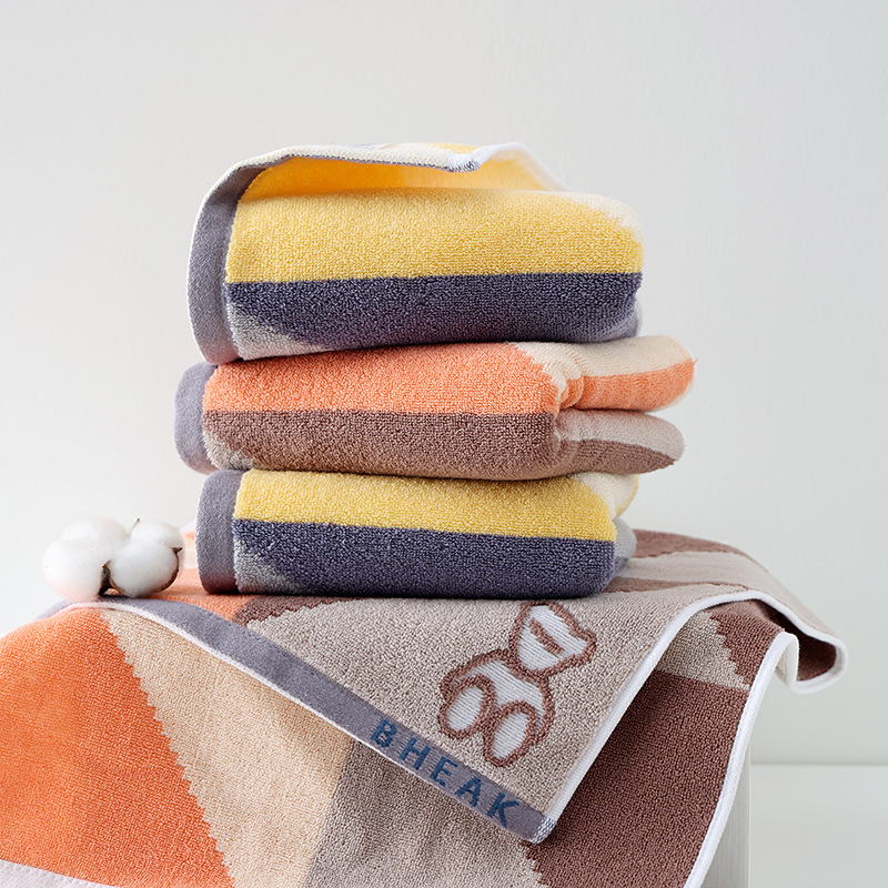 Tinglong Bear Cotton Towel Household Face Wipe Hands Cotton Face Towel Absorbent Soft Hair For Men And Women Specification drawing