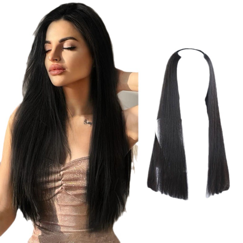شرائح شعر مستعار ذات شعر مستعار مقلدة من موجة كبيرة من موجات كبيرة من طراز V Item Picture