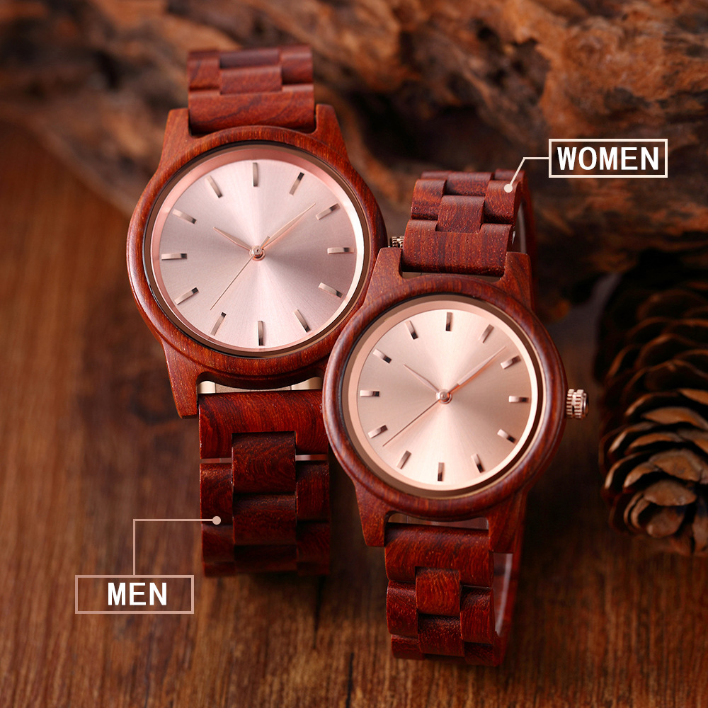 Cross-border best-selling ultra-thin, fashionable and simple gift wooden watches, casual men's and women's couple wooden watches, and quartz watches for export Application Scenario