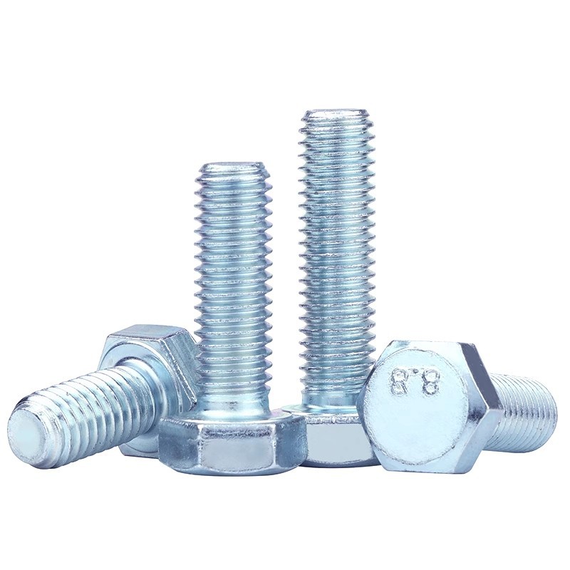 Grado 8,8 tornillo hexagonal externo galvanizado de alta resistencia GB5783 perno tornillo diente completo medio diente M8M10M12M16M2 details Picture