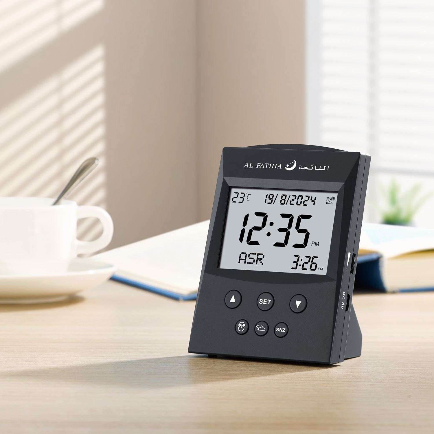 AL-FATIHA Desktop desktop Electronic Prayer clock, azan time clock