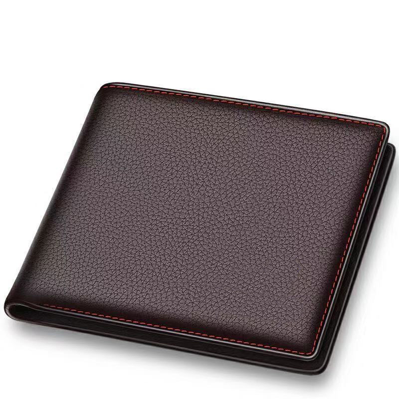 Men's wallet, trendy brand wallet, men's leather texture short style, new Korean version wallet for boys and students, men's wallet, trendy Application Scenario