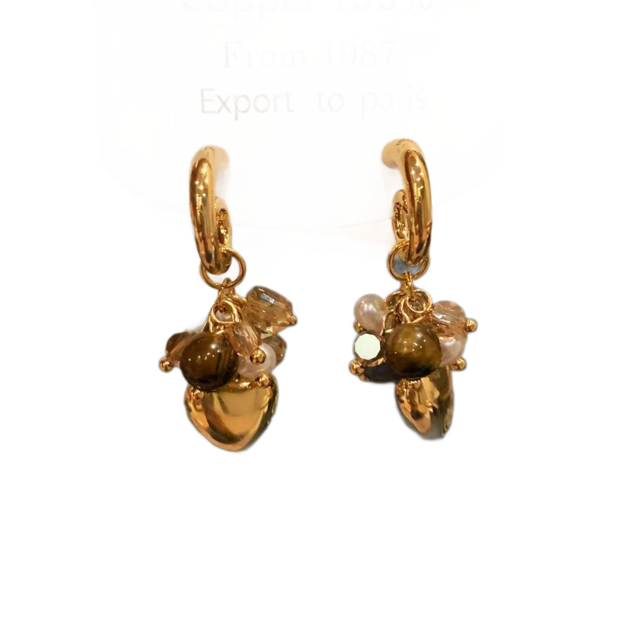 饰品/耳饰/耳环/锆石微镶毛坯耳环/锆石耳饰白底实物图