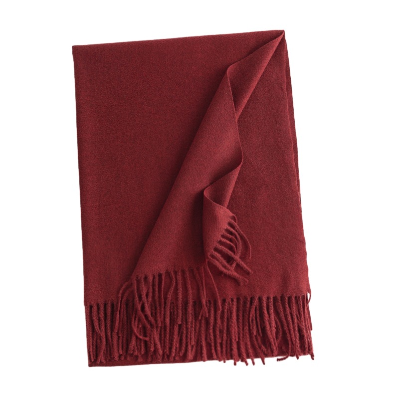 New Floral Imitation Cashmere Scarf Women's Simple Atmosphere All The Warm Shawl Fashion Commuter Neck Protective Cold Collar Item Picture
