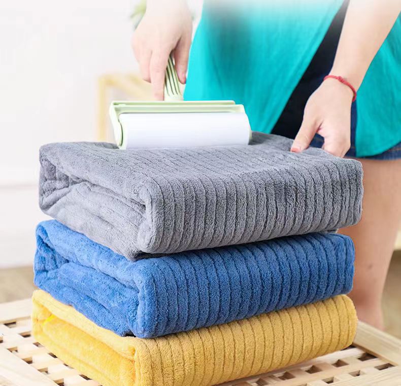 Coral Velvet Bath Towel Summer Women's Microfiber Household Manufacturers Wholesale Wipe Chest Adult Soft Water Absorption Does Not Drop Hair details Picture