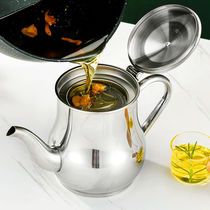 304 Oil pot Household kitchen filter oil pot 304 food grade integrated pot stainless steel with oil residue filter