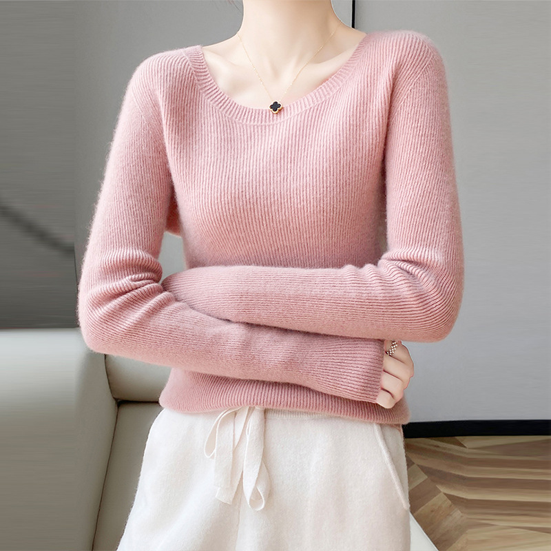 女式羊毛衫实物图