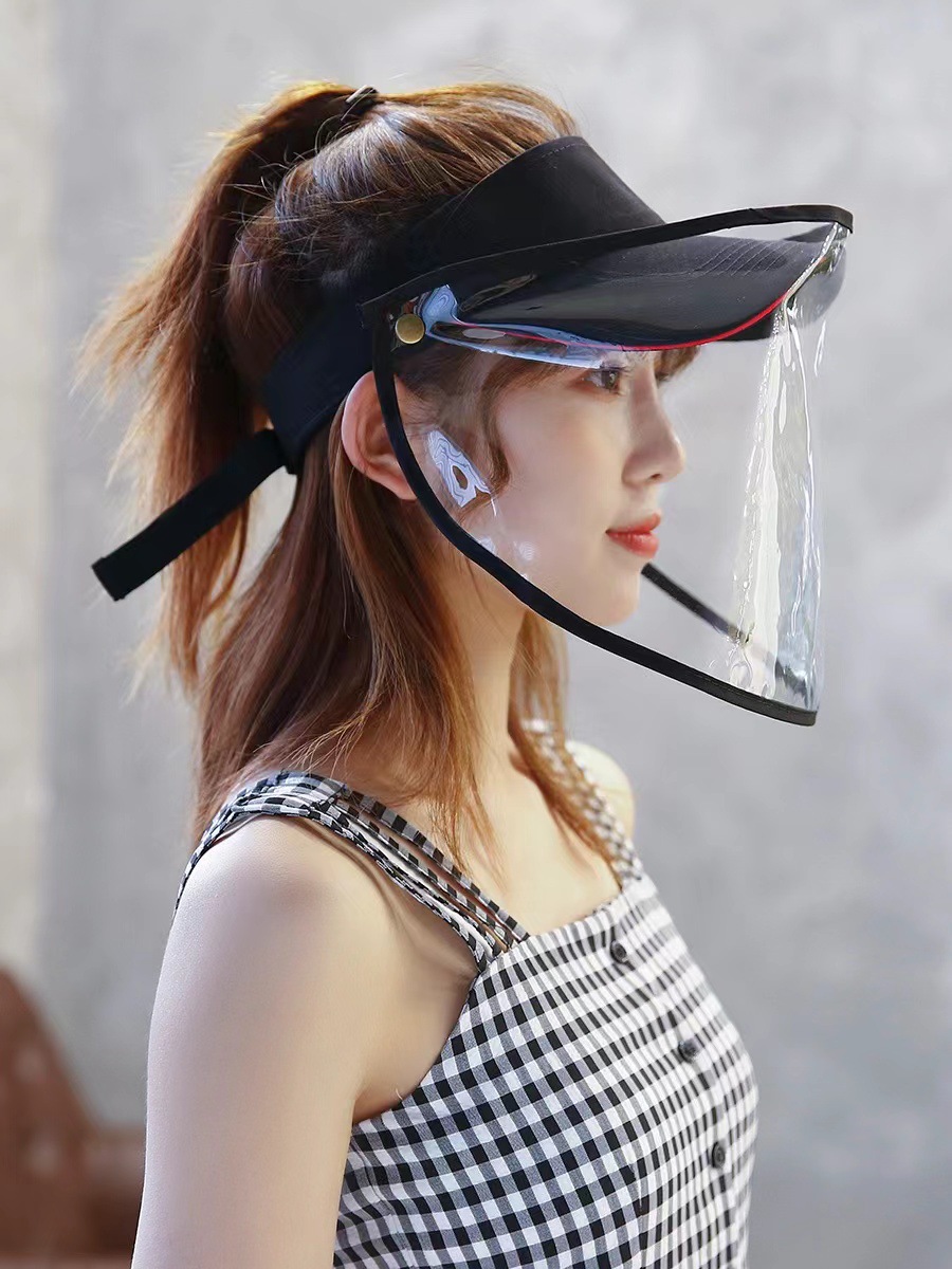 Detachable Empty Cap Face Shield Uv Protective Eye Cap Anti-Flying Dust Dust Isolation Sun Cap