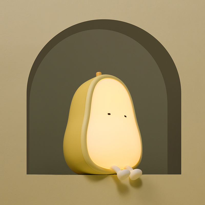 鸭梨小夜灯儿/硅胶灯/创意小夜灯细节图