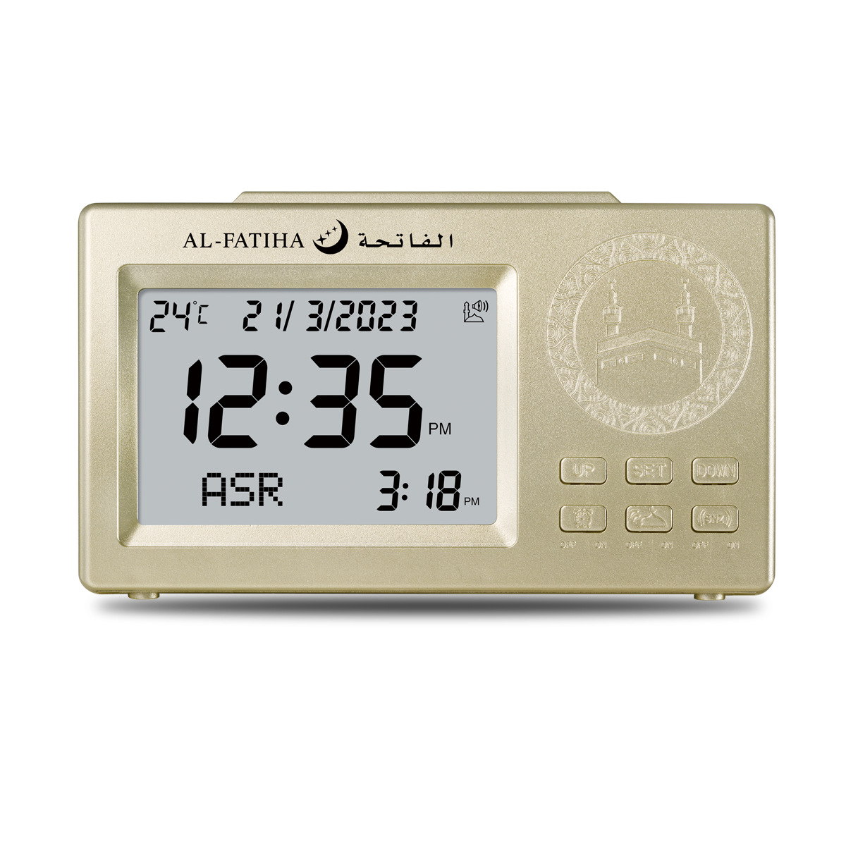 al-fatiha electronic prayer time five times reminder at athan&clock faj-106