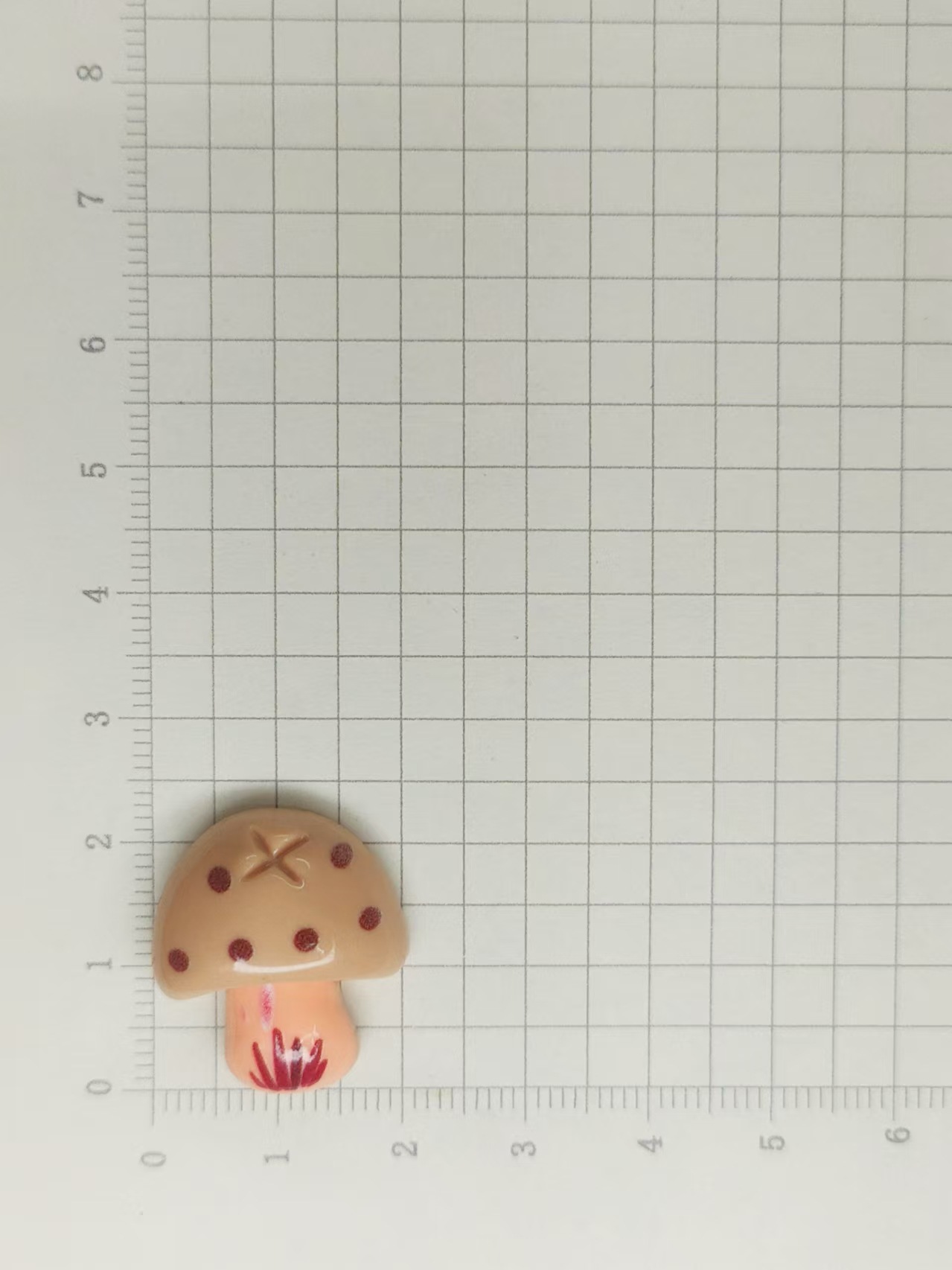 亮面小蘑菇diy手工奶油胶发饰钥匙扣手机壳衣帽鞋扣树脂饰品配件细节图