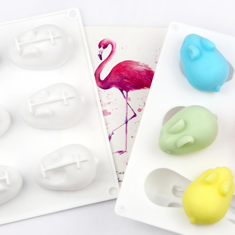 Minghao 6 Even Small Rabbit Rabbit Lid Handmade Ice Cream Jelly Pudding Mold Diy Mousse Cake Silicone Mold