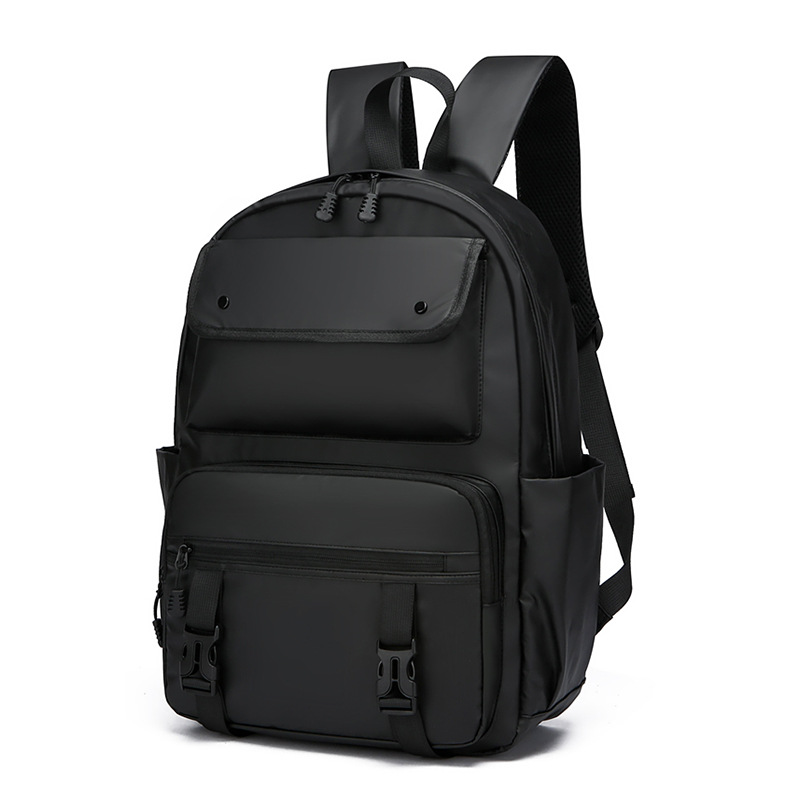 Cross-Border Leather Film Backpack Men's Large Capacity Premium Sense Commuter Business Travel Backpack Men's Computer Backpack Item Picture