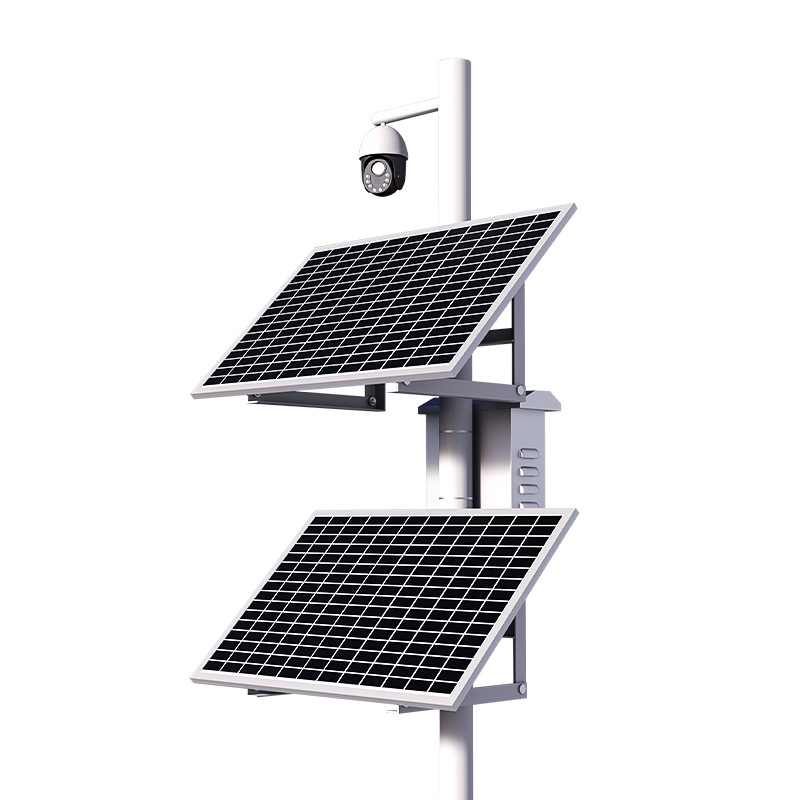 Solar Monitoring Power Supply System 12V Gun Machine 24V Ball Machine Lithium Battery Outdoor Wind And Solar Complementary Power Generation Photovoltaic Panel Item Picture