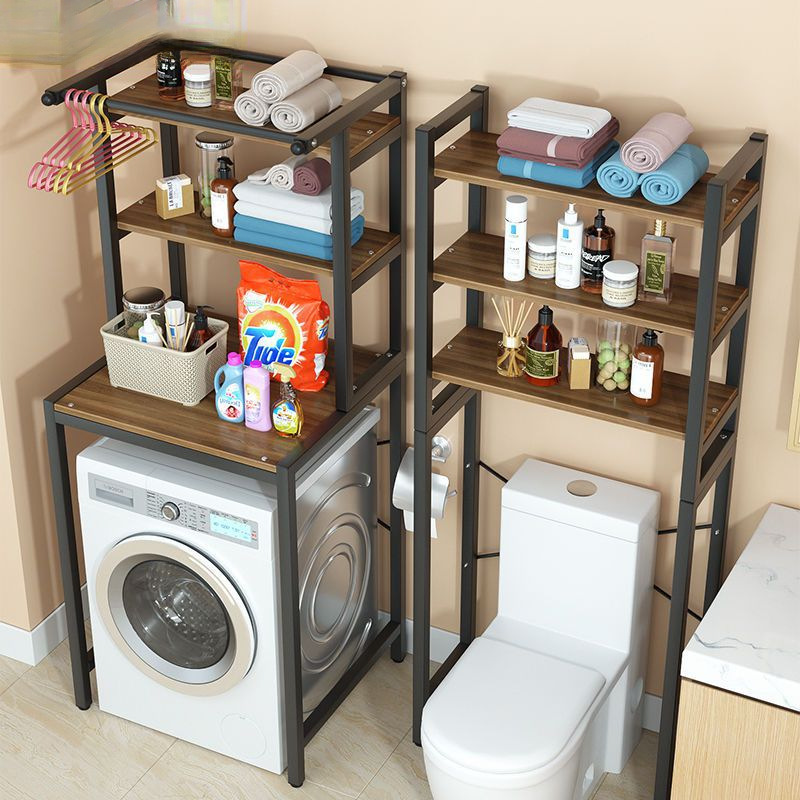 The folding cover of the washing machine rack, the drum storage rack, and the storage rack above the toilet in the bathroom have a lot of floor contact