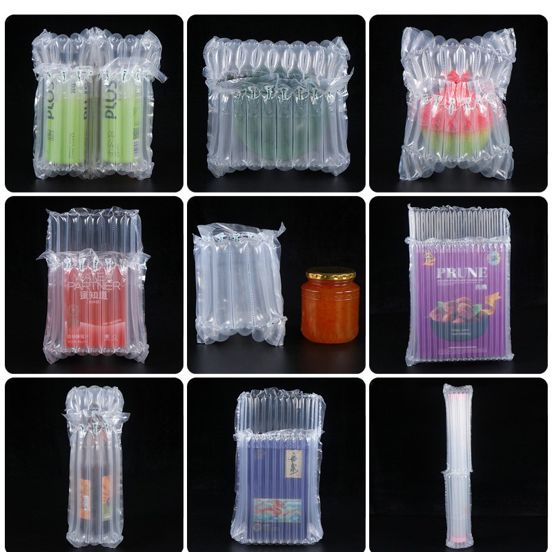 Air bags, red wine packaging air column bags, inflatable bags, bubble column anti-collision bags, thickened milk powder air column bags, express delivery anti-drop bags details Picture