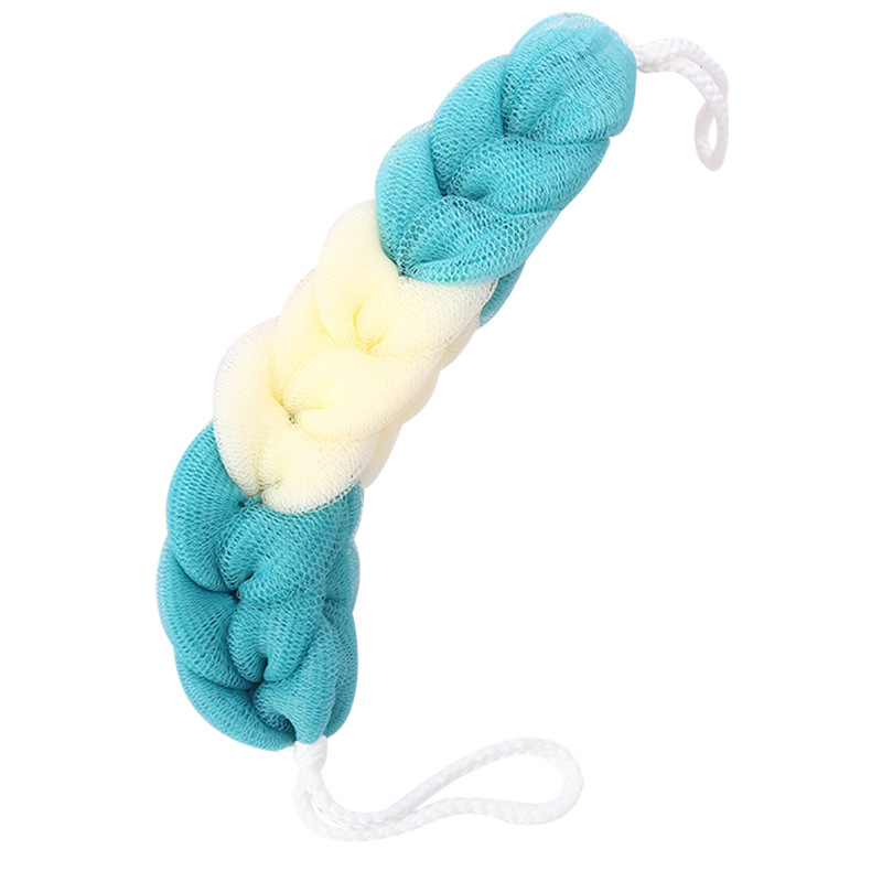 [LOVELY HOME] [hold ja] bola de baño de fábrica de suministro directo de gran tamaño 60g patch-color tira de baño baño frotar lodo frotar espalda bola de baño toalla de baño Item Picture