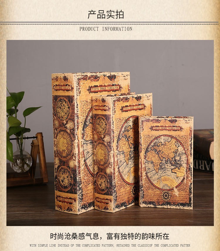 假书仿真书模型摆件书房办公室书柜复古装饰书摄影道具工艺品摆设详情7