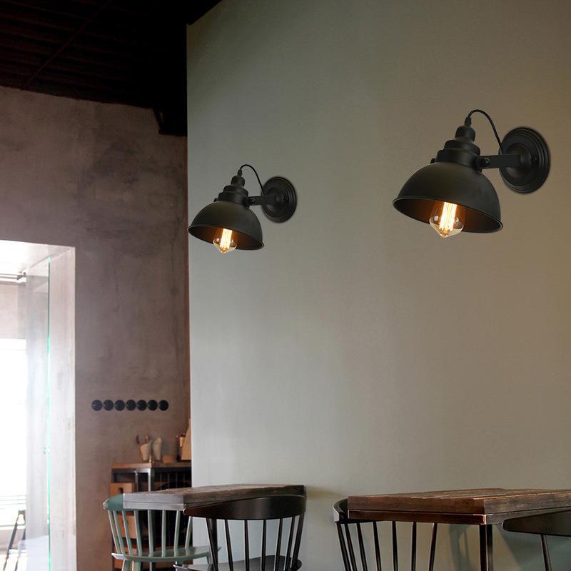 Retro industrial-style wall lamps, American nostalgic coffee shop and bar decorative lamps, wall lamps, creative art Internet cafe decorative lamps details Picture