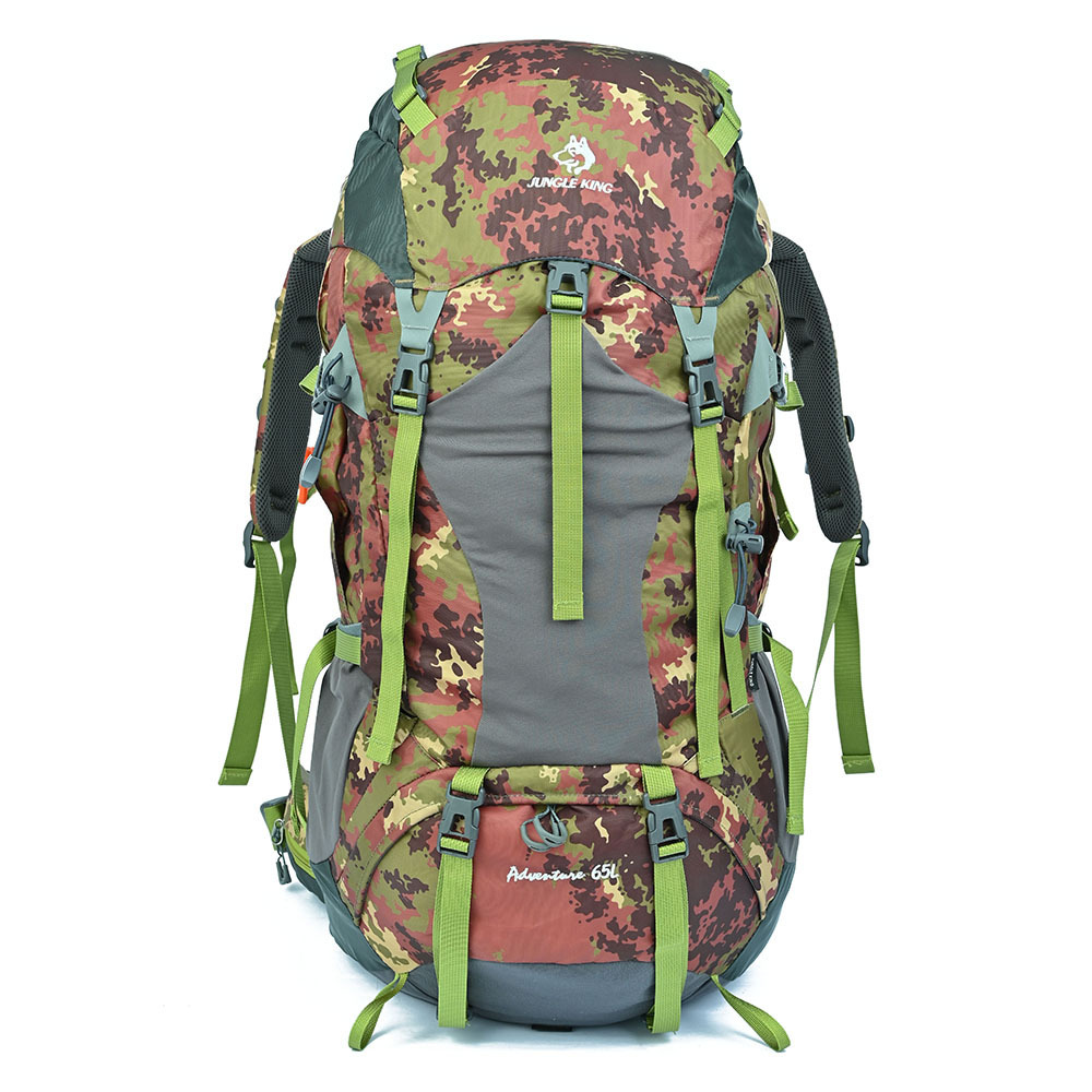 Export-specific outdoor mountaineering travel backpacks, large-capacity tactical waterproof mountaineering bags, double-shoulder backpacks, men's and women's travel bags, 65L details Picture