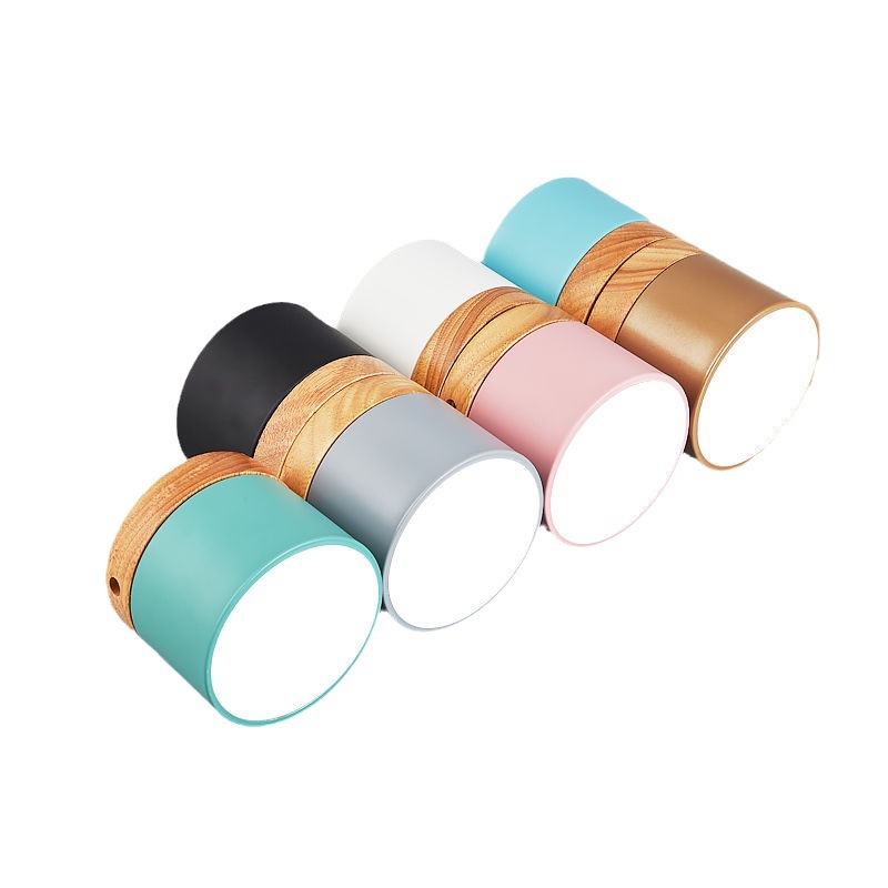 Nordic porch light bay window balcony Macaron solid wood corridor ceiling led open mounted downlight Item Picture