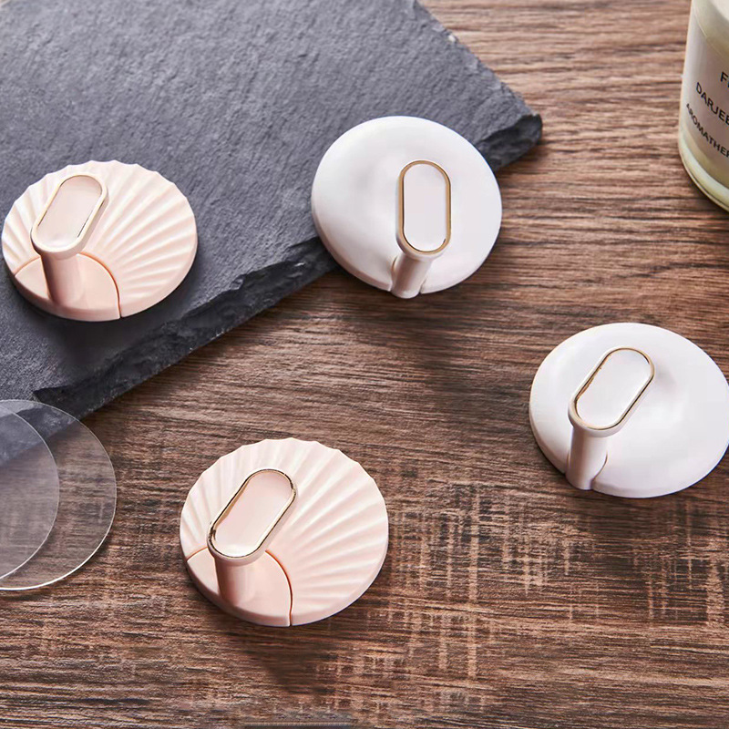 The Nordic style of the girl without holes, the seamless hanging of clothes behind the hook door, and the sticky hook for home light luxury bathroom and living room details Picture