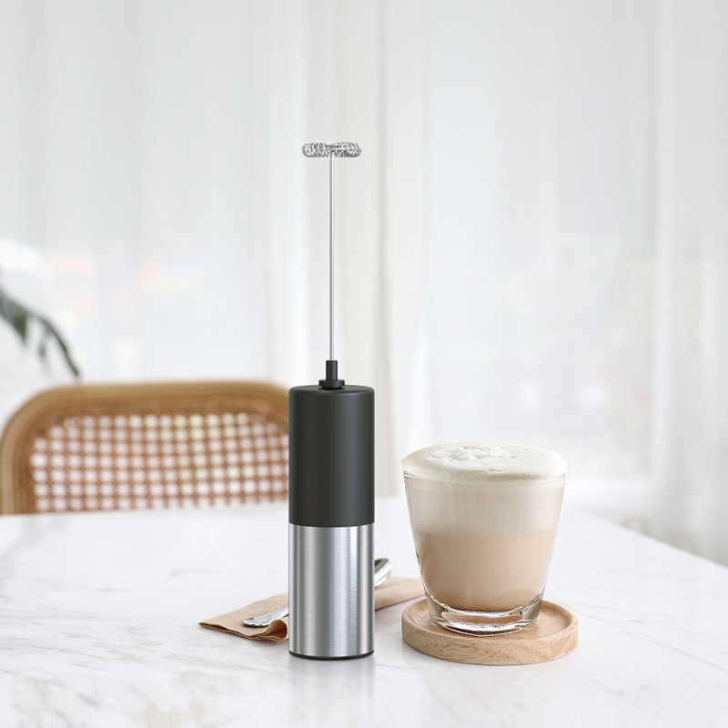 亚马逊打泡器家用迷你手持电动奶泡器咖啡厅无线打咖啡奶泡器批发