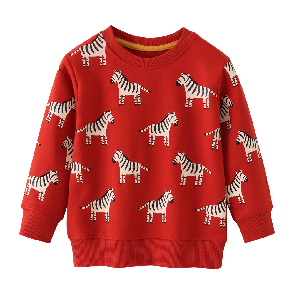 European and American style brand children's clothing autumn and winter cotton long-sleeved boys' and girls' sweatshirts, children's long-sleeved looped sweatshirts, children's