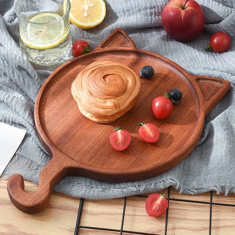 实木乌檀木整木菜板水果板面包板木质切菜板砧板案板宝宝辅食板产品图