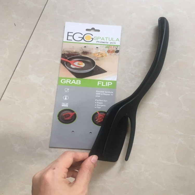 Creative kitchen gadget 2-in-1 for frying eggs, pancakes, toasting bread, and using spatulas and spoons Specification image