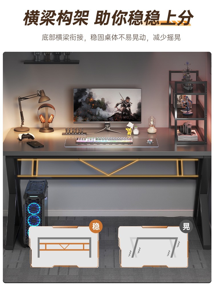 Computer desk, desktop gaming desk and chair set, home desk, bedroom simple office desk, workbench, study desk Item Picture