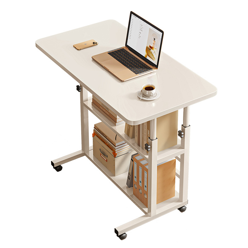The bedside table is a simple and portable small table. It is a simple desk for students in the home bedroom and a height-adjustable lazy computer desk in the dormitory Item Picture
