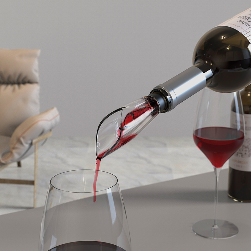 Creative Electric Bottle Opener Cross-Border Independent Station Dry Charging Optional Six-In-One Base Electric Wine Bottle Opener Item Picture