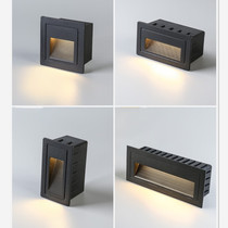 Outdoor waterproof step light led corner light stair step light ramp light strip recessed side wall light