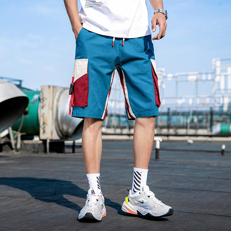 Men's 2022 Summer New Korean-Style Trendy Casual Loose 7-Inch Pants Worn Over 5-Inch Pants
