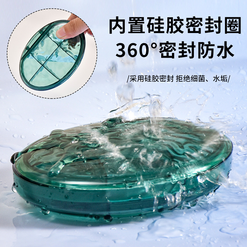 Household multi-color medicine box packaging box, 7-day portable medicine box classification, 6-compartment storage box, multi-compartment PP box, jewelry box Item Picture